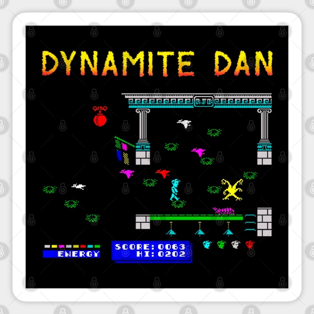 Mod.5 Arcade Dynamite Dan Video Game Sticker by parashop